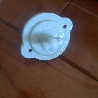 Interruptor Elétrico Cerâmica Vintage