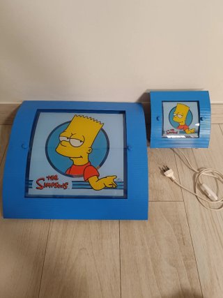 Lámpara de Bart Simpson azul