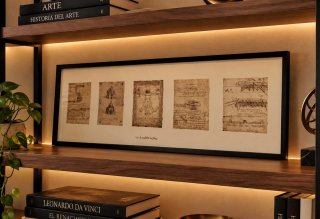 Cuadro Hombre de Vitruvio Leonardo Da Vinci