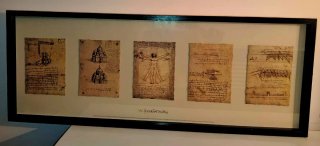 Cuadro Hombre de Vitruvio Leonardo Da Vinci