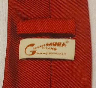 Cravatta Gianni Mura Milano Rossa Vintage