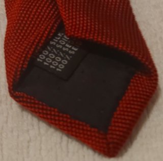 Cravatta Gianni Mura Milano Rossa Vintage
