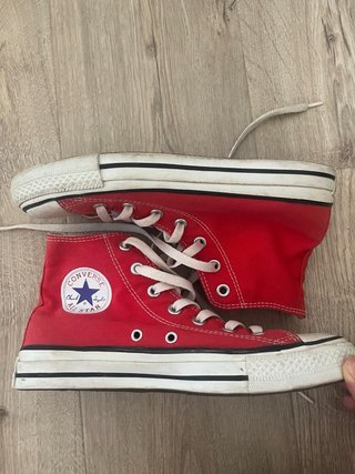 Zapatilla Converse All Stars Roja Alta Talla 39