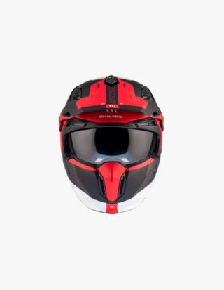 Casco MT Streetfighter Negro Gris Rojo Nuevo