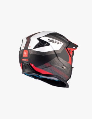 Casco MT Streetfighter Negro Gris Rojo Nuevo