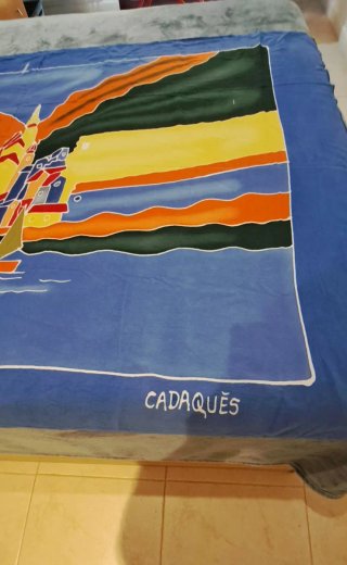 Pareo Cadaqués  Pintado a mano.