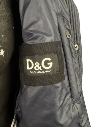 Giacca D&G Dolce Gabbana Imbottita Donna Blu