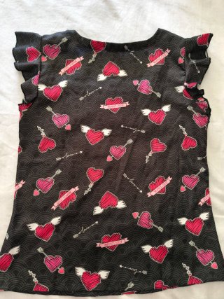 Camiseta OKIKLONA Corazones y Alas Talla Única