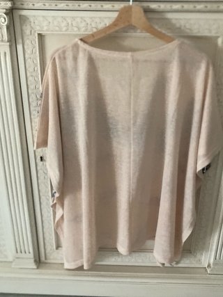 Blusa con stampa piume e acchiappasogni