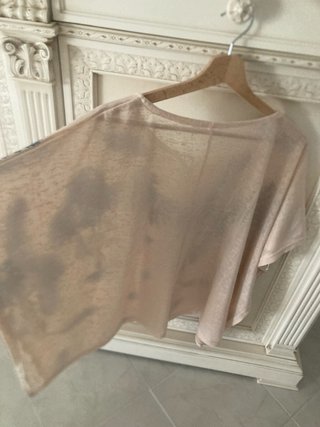 Blusa con stampa piume e acchiappasogni