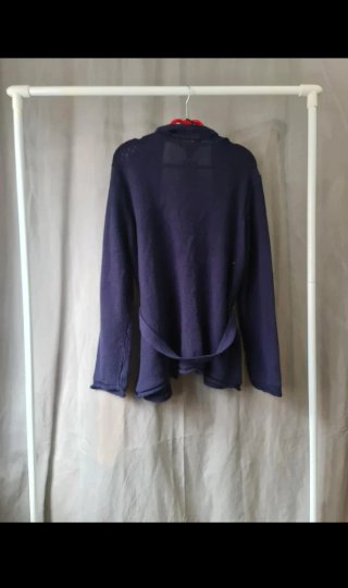 Cardigan blu scuro 100% cotone H&M nuovo tg.l
