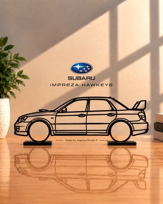 Subaru Impreza Hawkeye Maqueta Silueta 20cm