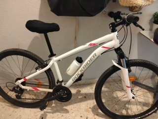 Bicicleta de Montaña Rockrider Blanca