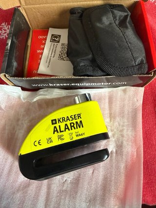 Candado Antirrobo Moto KRASER ALARM 110dB