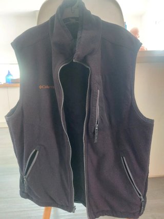 Chaleco Polar Reversible Columbia Titanium Talla L