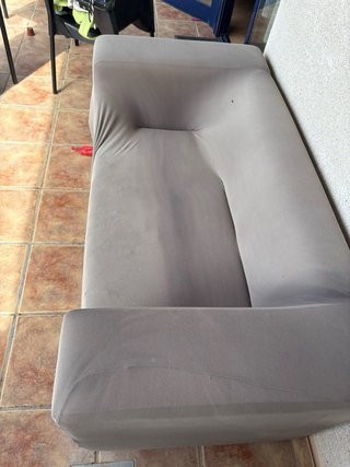 Sillón exterior tela gris