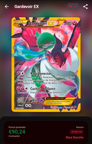 Carta Pokémon Gardevoir EX XY