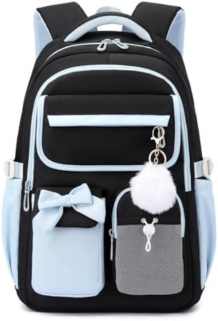 Mochila Amythe negra y azul 28 L