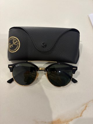 Gafas de sol Ray-Ban Clubmaster Negro/Dorado