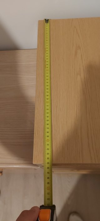 Cajonera de madera color beige