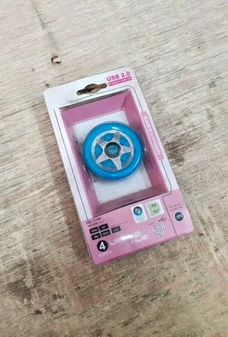 Hub USB 2.0 4 Porte Sdoppiatore Forma Ruota