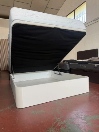 150x190 CANAPÉ MADERA COLCHÓN SONPURA ALTA GAMA
