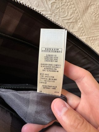 Portadocumentos Burberry Negro