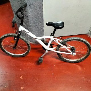 Bicicleta Infantil Btwin Blanca 6-9 años