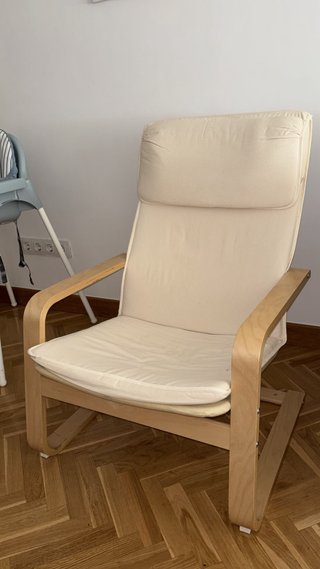 Sillón PELLO Ikea Madera Beige