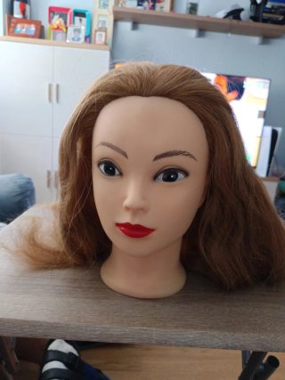 Cabeza de maniquí para peluquería