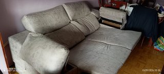 Sofá Relax Eléctrico Gris con Almacenaje