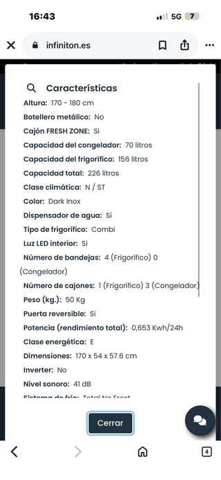 Nevera negra con dispensador de agua