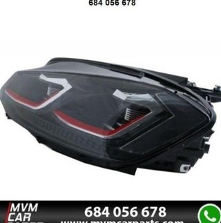 Faros delanteros Red edition Led para VW Golf 7.5