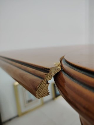Mesa de comedor extensible de madera
