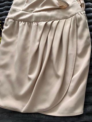 Vestido Nude Asimétrico