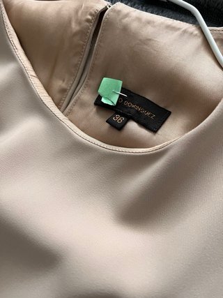 Vestido Nude Asimétrico
