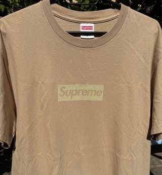 Camiseta Supreme Beige Talla M