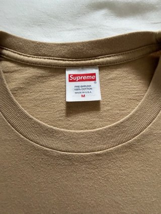 Camiseta Supreme Beige Talla M