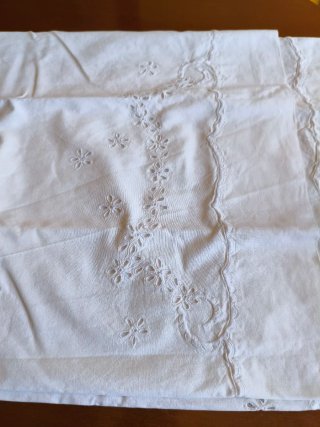 Juego sábanas algodón bordado