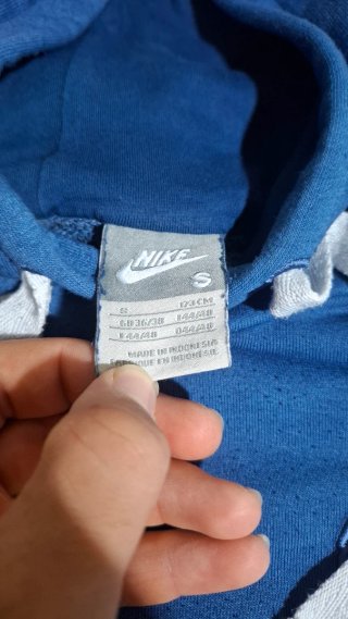 Felpa Nike Cortez Blu con Cappuccio