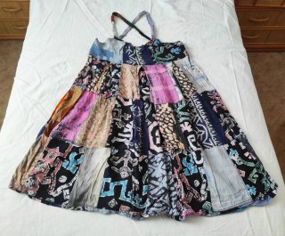 Vestido Patchwork Multicolor Talla Única