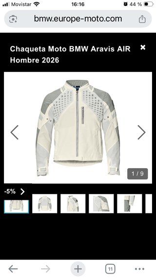 Chaqueta Moto BMW Aravis AIR Hombre nueva