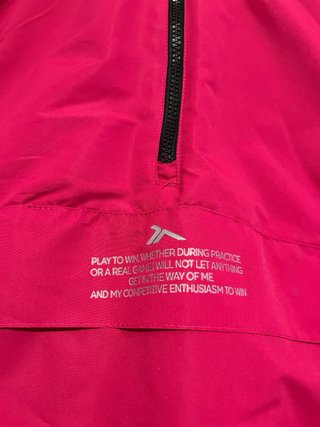 Chaqueta cortavientos fucsia Décimas Talla XL