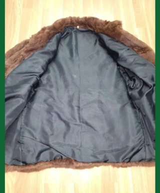 Abrigo pelo conejo vintage 90s
