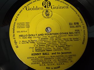 Kenny Ball Hello Dolly LP jazz UK 1964