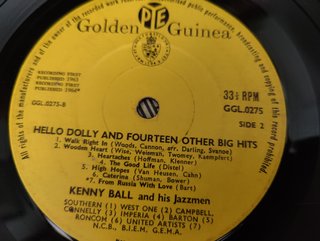 Kenny Ball Hello Dolly LP jazz UK 1964
