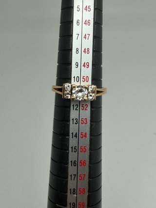 Anillo Oro 18k Diamante Talla 10