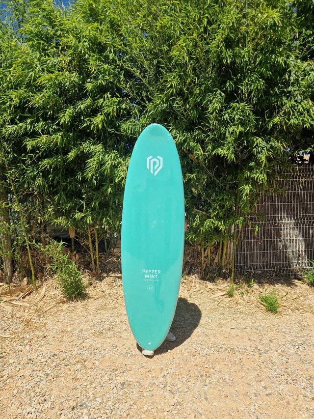 Surf Peppermint 6'6 Round Tail Heat Lamination