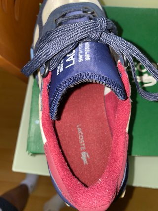 Zapatillas Lacoste Talla 41 Beige/Azul