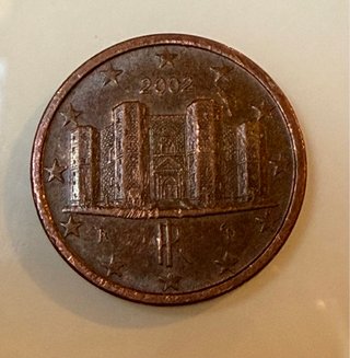 Moneda 1 Céntimo Italia 2002